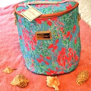 Lilly Pulitzer Bag- Beach Cooler NWT Best Fishes 10" Wide 12" High